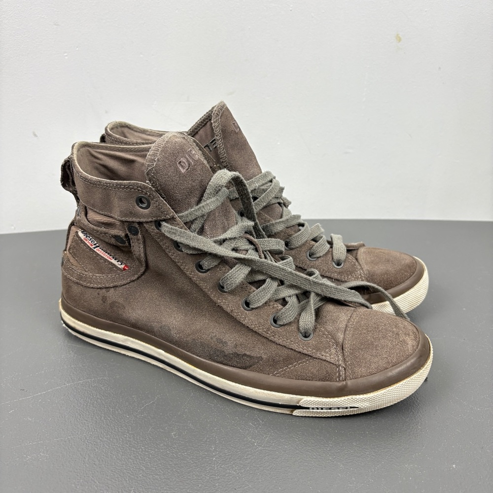 Diesel Men's Brown High-Top Sneakers